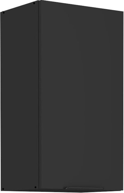 Küchen Hängeschrank SIENA Schwarz Matt mit Einlegböden Breite: 40 cm - Bild 1