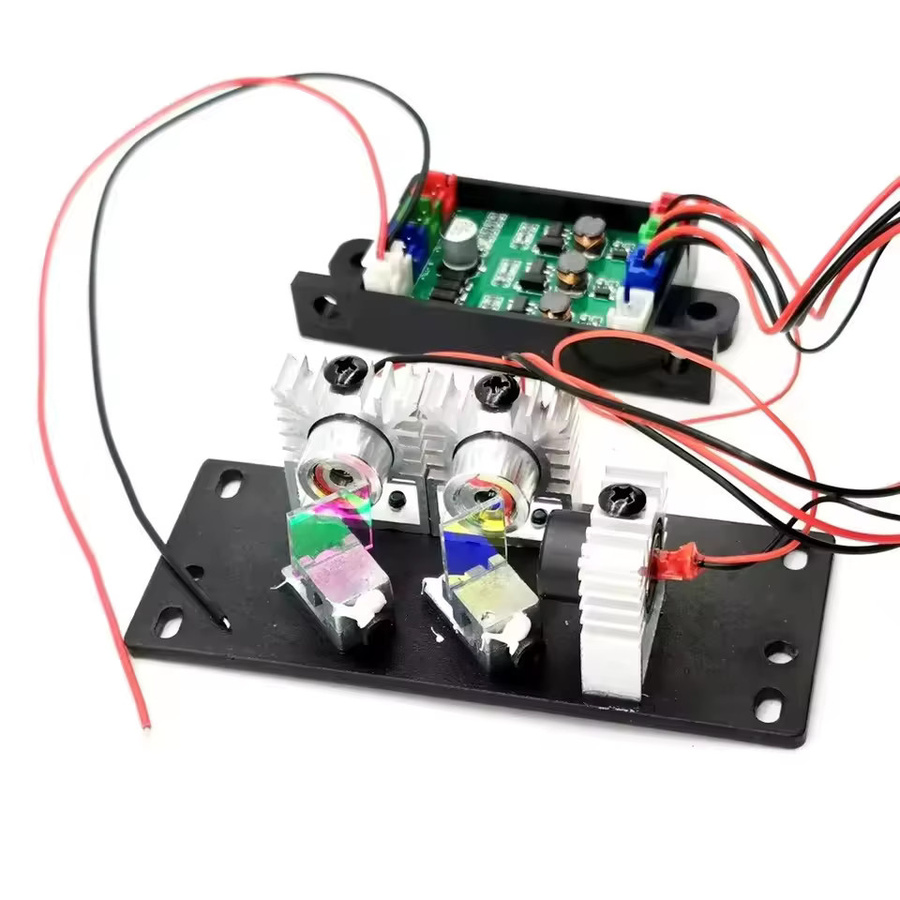 Kedomai RGB-Lasermodul mit weißer Beleuchtung, rote grüne und blaue Dioden, 200 mW und 12-V-Treiber TTL - Bild 2