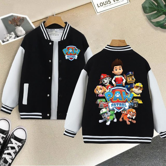 Paw Patrol Schwarze Baseballuniform, Sportjacke, Schwarz - Bild 1