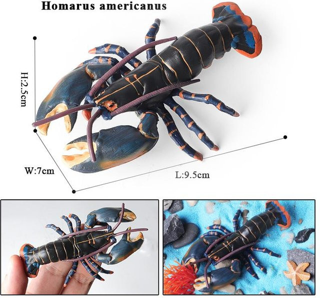 Oenux Meerestiere Tigergarnele Flusskrebs Garnele, Actionfiguren - Bild 1