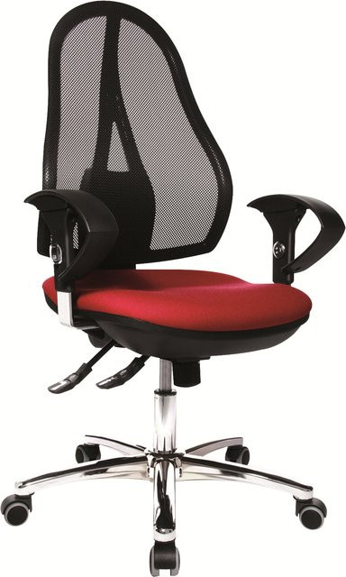 Topstar Drehstuhl Open Point SY in Rot mit Armlehnen für Home-Office und Erwachsene - Bild 1