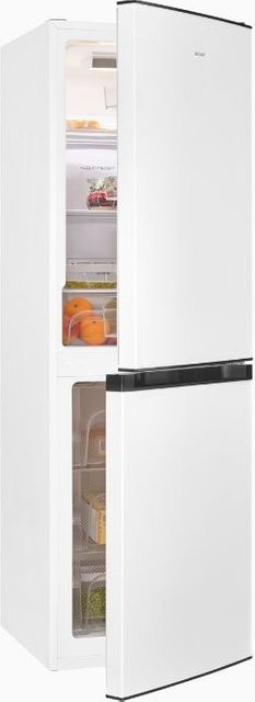 Exquisit Kühl-Gefrierkombination KGC195-65-NF-330E in Weiss mit No-Frost und Dynamic Cooling, B/T/H: 60,0 x 65,0 x 209,0 cm - Bild 1