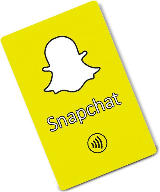 MochuaRFID NFC-Karte für Snapchat und Google Reviews in Gelb - Bild 1