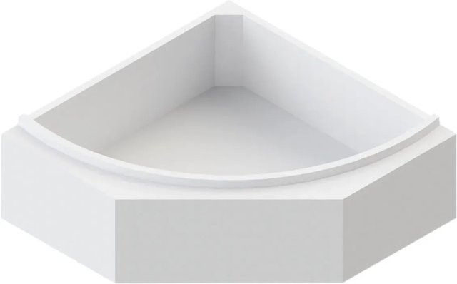 Ottofond Wannenträger Lima in Weiß, B/H/T: 146,4 x 57 x 146,4 cm - Bild 1