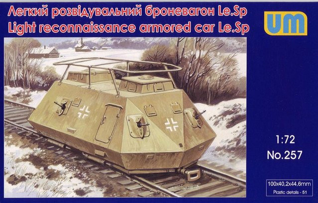 Unimodels Light reconnaissance armored car Le.Sp, Fahrzeug, 1:72 - Bild 1