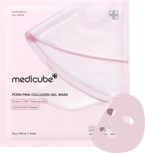 Medicube PDRN Pink Collagen Jelly Gel Maske, 28g, für trockene und reife Haut - Bild 1