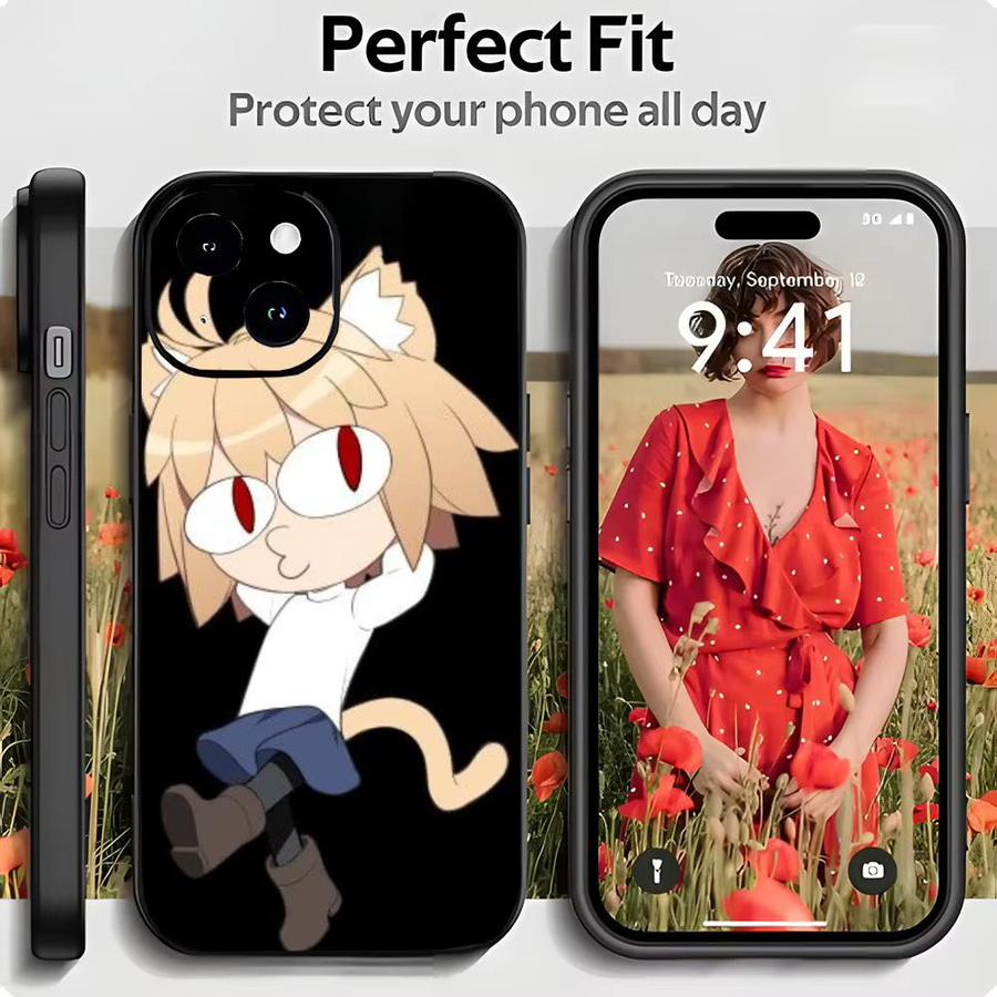 Arc Meme N-Neco Arc Handyhülle Schwarz Matt für iPhone 17 16 15 14 13 Pro Max - Bild 3