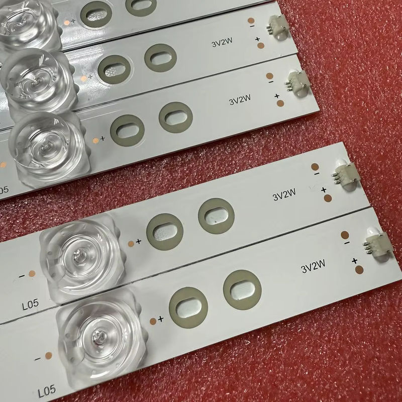 11er Set LED Backlight Streifen für Sharp LC-60P6070U und Hisense 60DU6070, SMD 3030C, Weiß - Bild 6