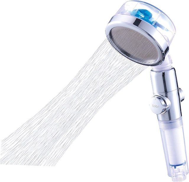 Wassersparender Duschkopf Aquadon Eco Tornado in Blau von Mediashop - Bild 1