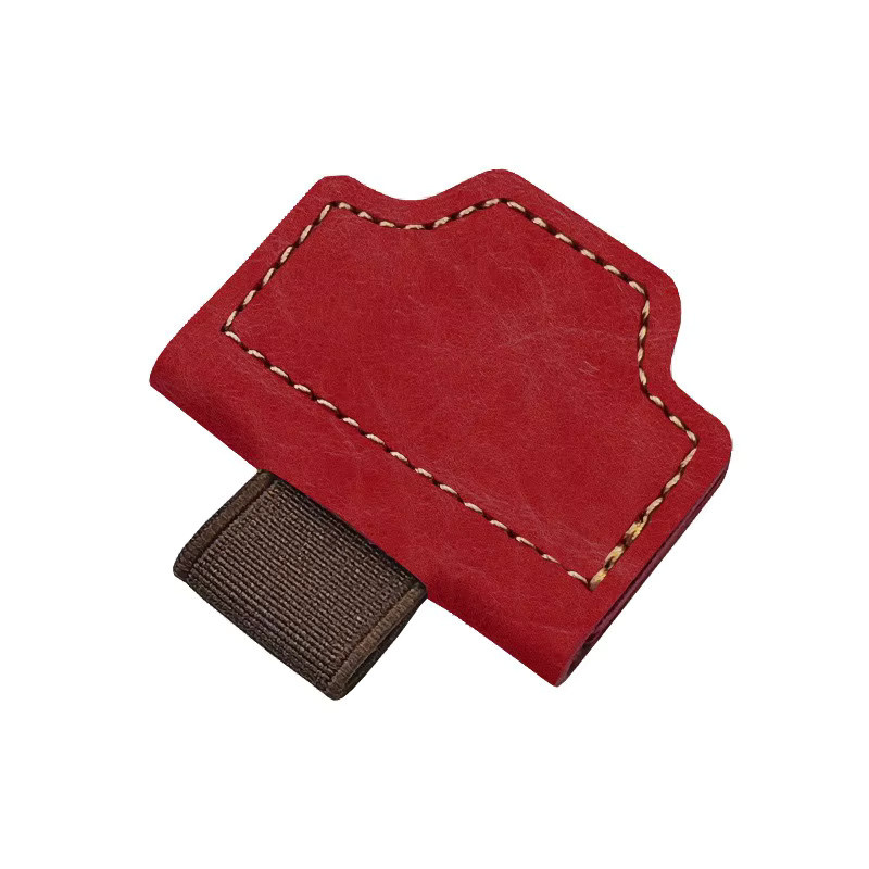 Magnetisches Vintage Lesezeichen aus PU-Leder mit Stiftclip in Gelb für Damen und Herren - Bild 7