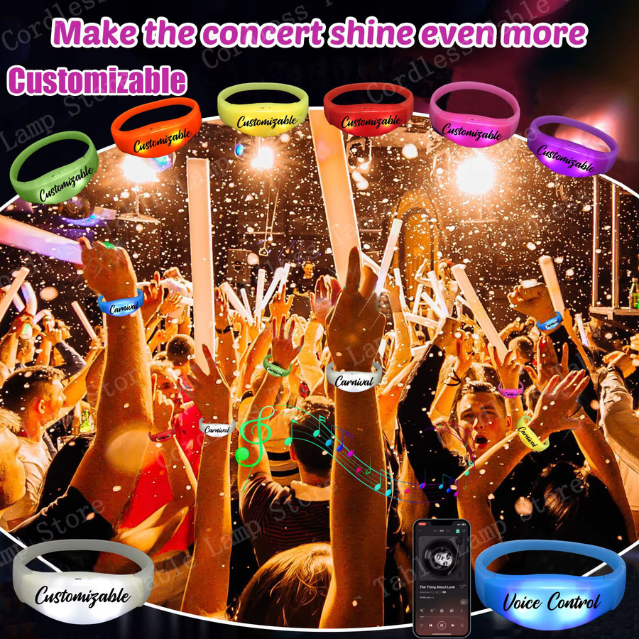 XMSJ LED-Armband, Musik- und Sound-Control, Unisex - Bild 2