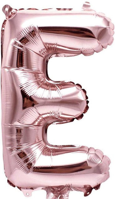Rico Design Folienballon Buchstabe E in Rosa, Höhe: 36 cm - Bild 1