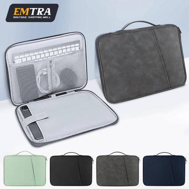 EMTRA Tablet-Hülle für 9-11 Zoll iPad Air 4 5 Pro 11 10,9 Galaxy Tab Surface Go Fire HD 10 wasserdichte und stoßfeste Tasche in Grün - Bild 1