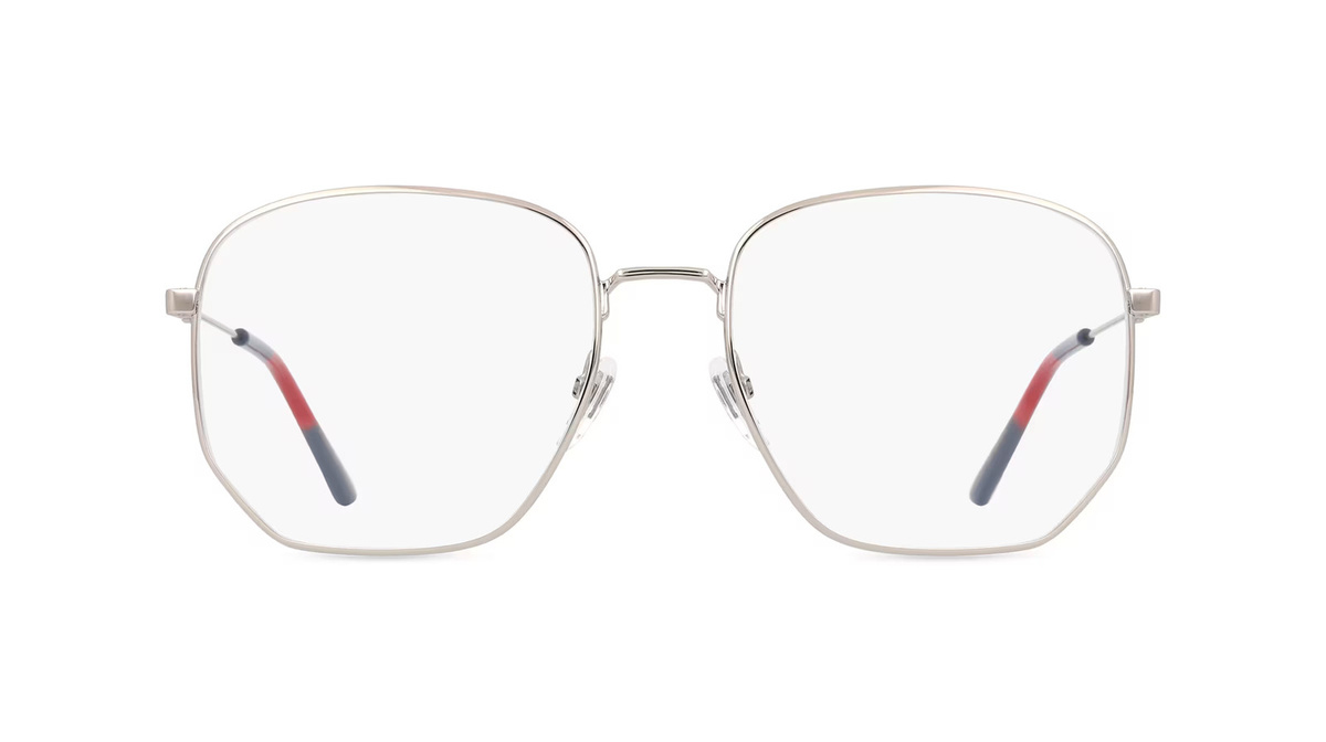 Gucci GG0396O Korrektionsbrille, Vollrand, Panto, Metall, Silber, Unisex - Bild 1