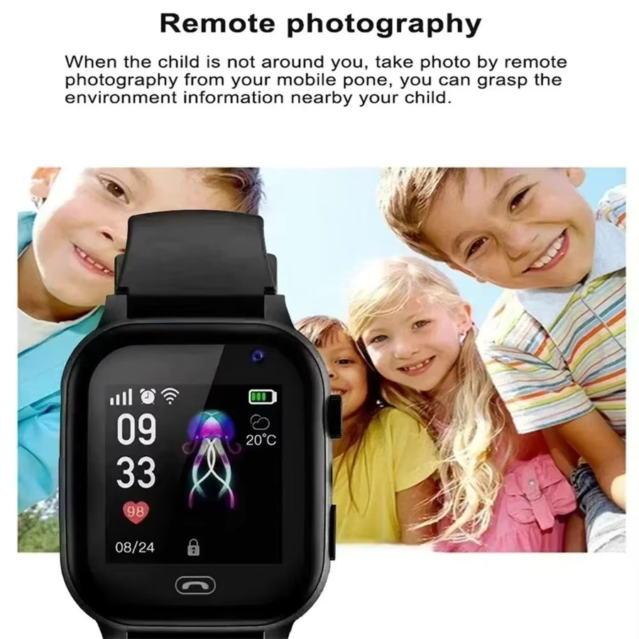 Lenovo 2027 Kinder Smartwatch in Pink mit 5G, GPS, SOS-Funktion und HD-Kamera für Videoanrufe, wasserdicht und mit SIM-Karten-Unterstützung - Bild 2