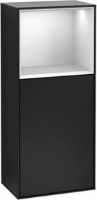 V&B Seitenschrank Finion in Weiß lackiert, B/T/H: 41,8 x 41,8 x 93,6 cm - Bild 1