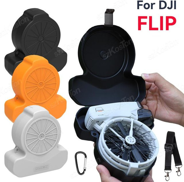 Sunnylife Tragetasche für DJI Flip Drone, wasserdicht und stoßfest, Schwarz, mit Lanyard - Bild 1
