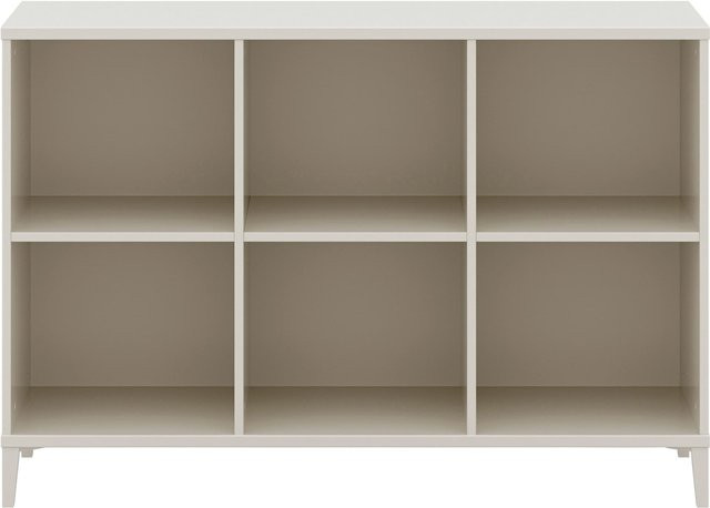 Sideboard Yuny By Paidi Sister Lou modern in Beige und Weiß B/T/H: 123,4 x 38,0 x 83,7 cm - Bild 1