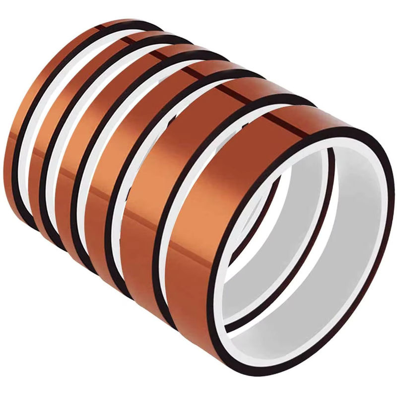 TFAAI Polyimid-Klebeband in Gold, hitzebeständiges Hochtemperatur-Maskierband zum Löten, Länge: 33,0 m, Breite: 10,0 mm - Bild 3