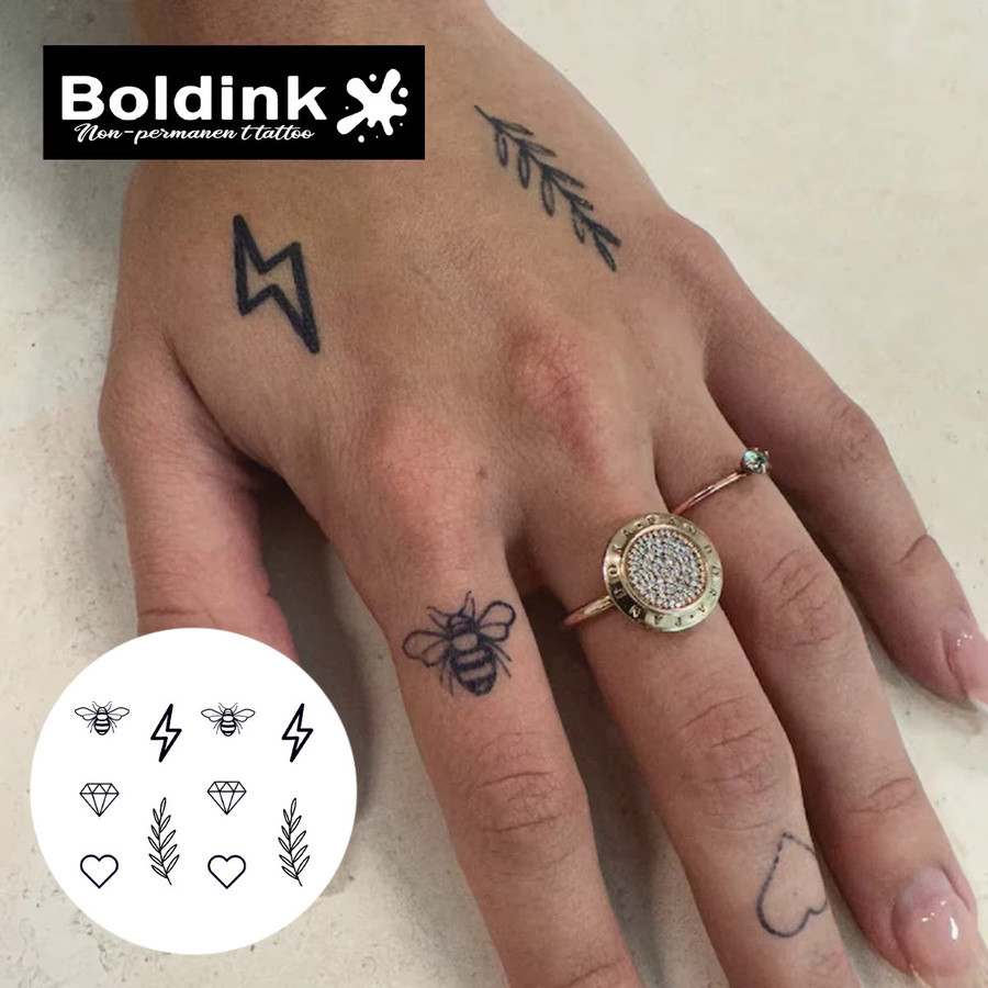 Boldink Temporäres Finger-Tattoo, wasserfest, semi-permanent - Bild 2