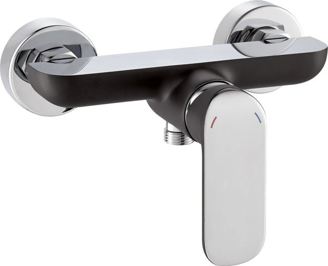 baliv Duscharmatur DU-5071 Thermostat Einhebelmischer in Chrom und Matt Schwarz - Bild 1