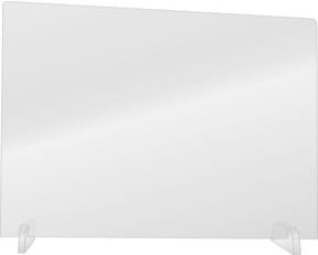 Eichner Hygieneschutzwand Office für Bürotische und Arbeitsplätze, transparent, Breite: 80 cm, Höhe: 66 cm - Bild 1