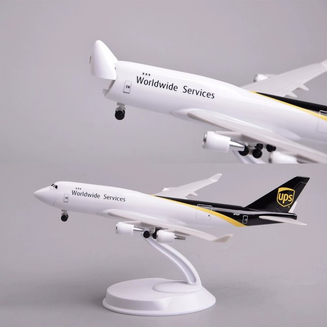 ZOCO B747 UPS Cargo Airlines Modellflugzeug, mit öffnungsfähiger Frachttür - Bild 1
