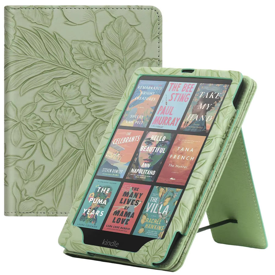 YOUQEEC Schutzhülle für Kindle Paperwhite 12./11. Generation (2024/2021) Colorsoft Signature 7'/6,8' mit Handschlaufe und automatischer Schlaf- und Wachfunktion in Blau und Grün - Bild 1