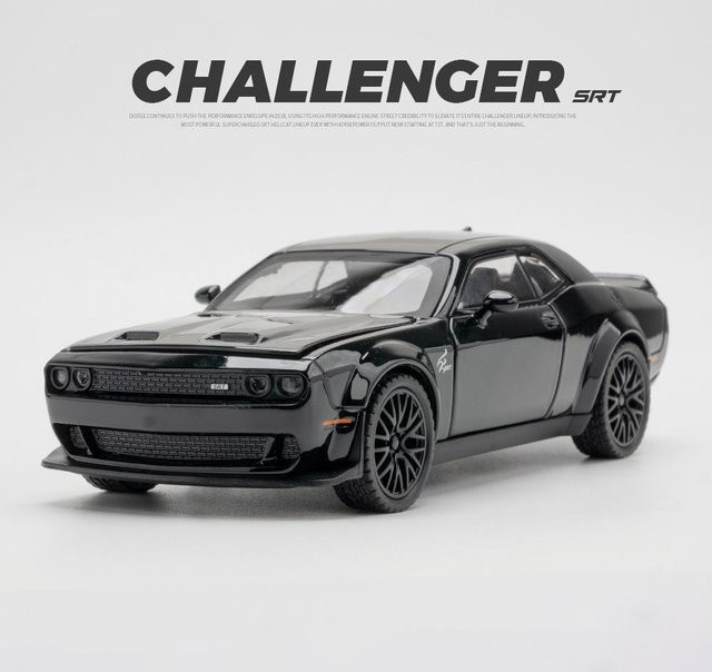 Linyi toy car Challenger Hellcat Redeye Muscle Car Modell, 1:32, mit Sound und Licht, ab 14 Jahren - Bild 1