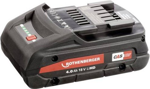 Rothenberger Ersatz-Akku RO BP 18/4 18V 4Ah Li-Ion in Schwarz - Bild 1
