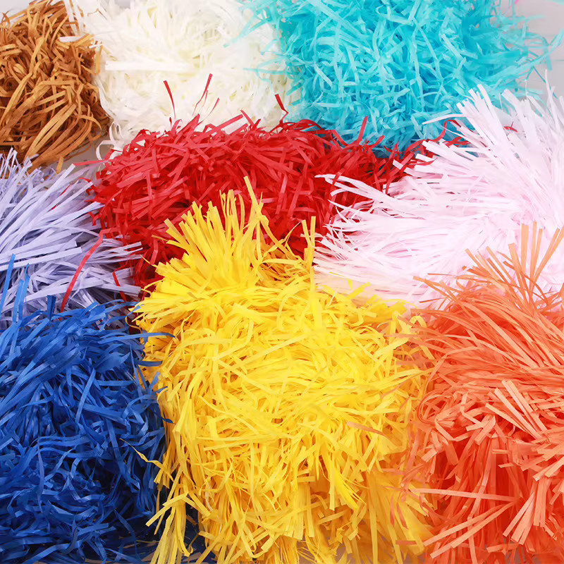 Mehrfarbige geschredderte Knisterpapierstränge als DIY-Füllung für Geschenkboxen, Party, Hochzeit und Weihnachtsdekoration, 50/100 g - Bild 2