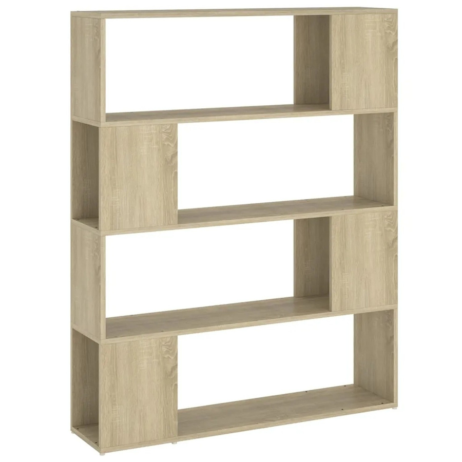 vidaXL Bücherregal Raumteiler Sonoma-Eiche B/T/H: 100 x 24 x 124 cm - Bild 2