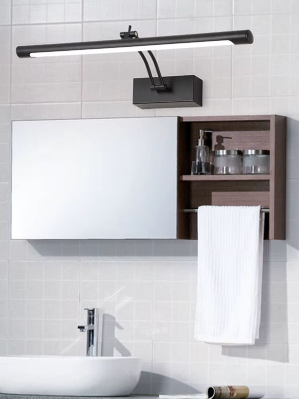 Homocean LED Wandspiegel mit Wandleuchte aus Metall in Chrom und Gold/Messing für das Badezimmer - Bild 3