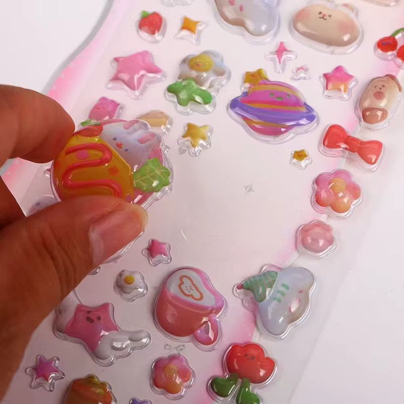 TMZ Kawaii Candy Geist und Brot 3D Relief Aufkleber aus Resin in Multicolour für Scrapbooking und Journaling - Bild 2