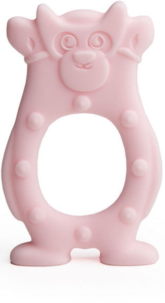 Herobility Beißring Bär, pink, Silikon - Bild 1