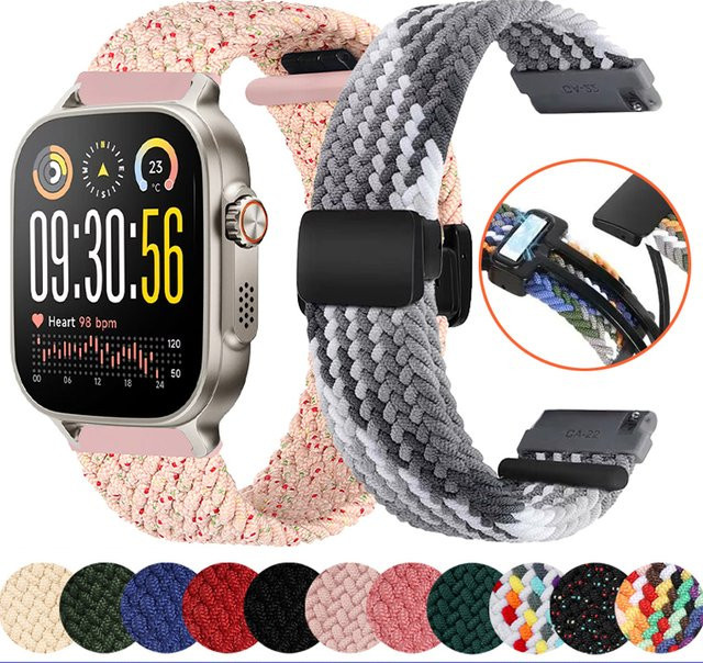 Realme Uhrenarmband Nylon, Geflochtene Schleife, 22 mm, Unisex - Bild 1