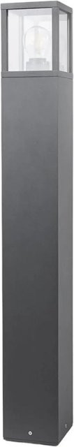 Lucande Außenleuchte Klemens Pollerleuchte aus Aluminium in Schwarz, Modern, E27, IP54, Höhe: 23 cm, Breite: 12 cm, Tiefe: 12 cm - Bild 1