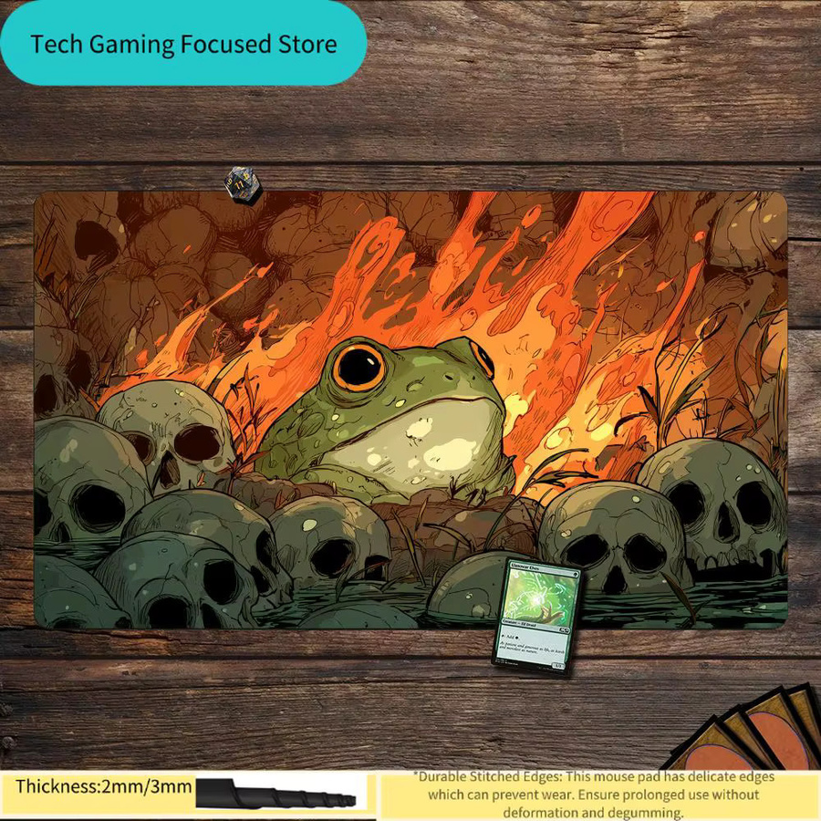 Potdemiel Dark Fantasy Frog Design Magic: The Gathering Spielmatte, bunt - Bild 2