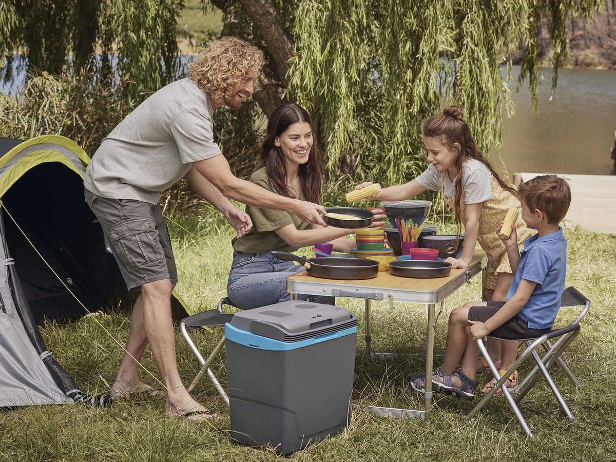 ROCKTRAIL Campingmöbel-Set zusammenklappbar in Schwarz - Bild 1