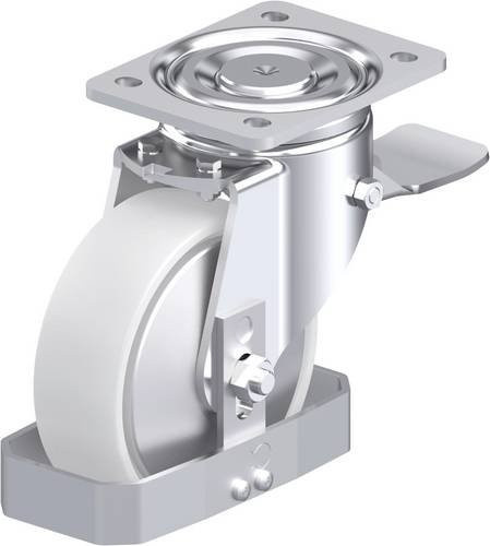Blickle Stahlblech-Lenkrolle LH-PO 150K-ST-FA-FS, verzinkt, Rad-Durchmesser: 150 mm, Tragfähigkeit: 400 kg - Bild 1