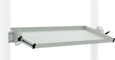 Packpool Ablagekonsole neigbar in Grau und Weiß, Breite: 1500 mm, Nutztiefe: 345 mm, Tragkraft: 35 kg - Bild 1