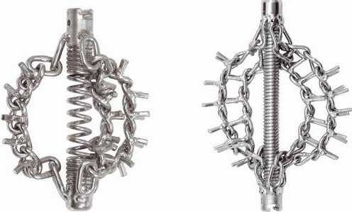 KS Tools Kettenschleuderkopf mit Spike-Kette in Silber, 2 Ketten Ø 30 mm, B/T/H: 160 x 30 mm - Bild 1