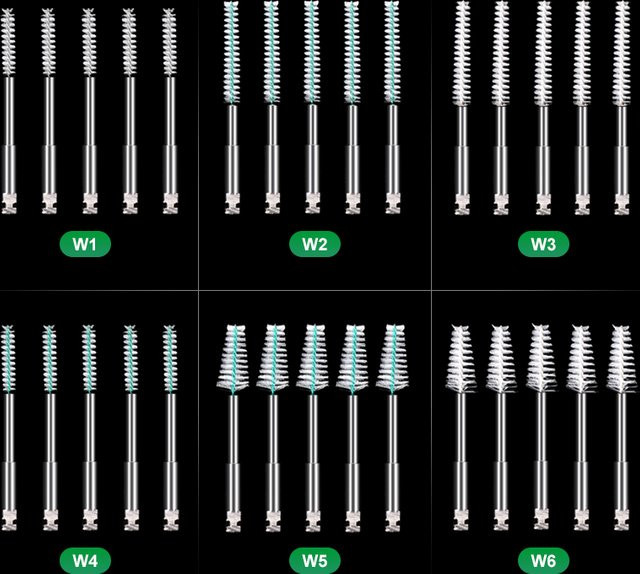 JIECARE Dental Wurzelkanal Reinigungspinsel, 30 Stück, Nylon - Bild 1
