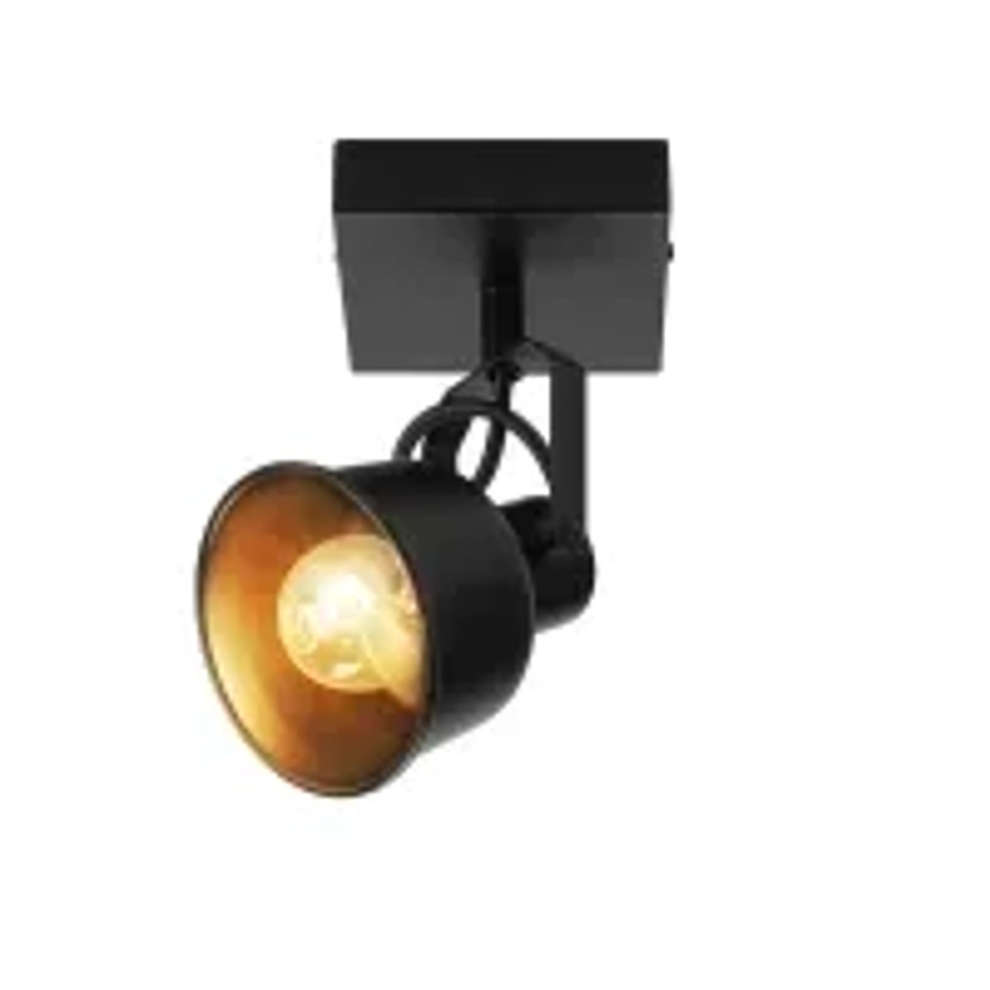 NETTLIFE Deckenleuchte aus Metall in Schwarz, moderne runde Up-Down Lampe für Wohnzimmer, Schlafzimmer und Küche, E14 Fassung - Bild 2