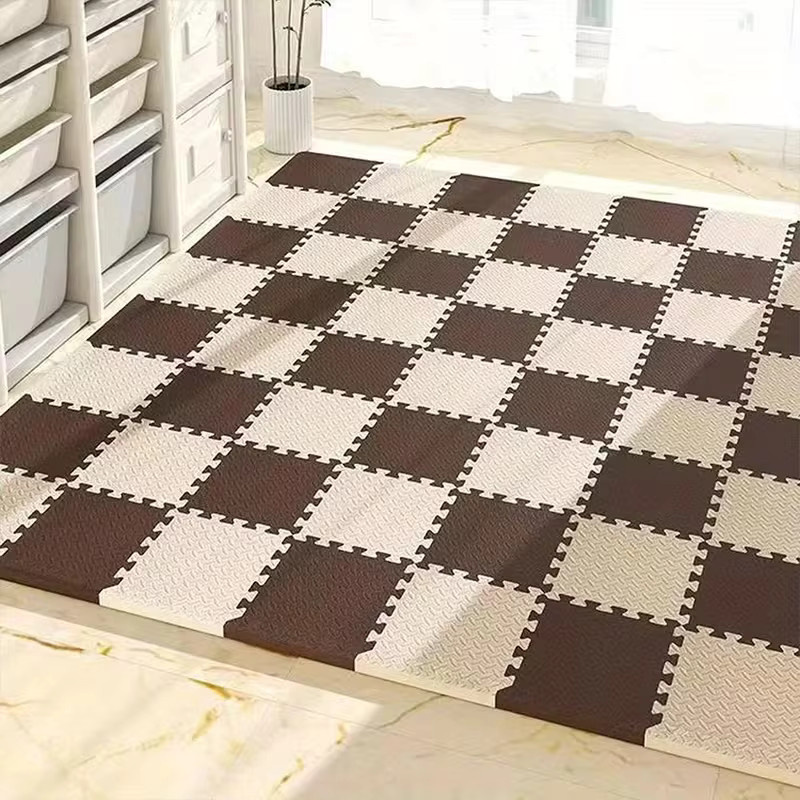 DHDH Bunte EVA-Puzzle-Bodenmatte in Mehrfarbig und Grün, rutschfeste Schaumstoff-Teppichfliesen für Kinderzimmer und Fitnessraum, B/B/H: 30 x 30 cm - Bild 2