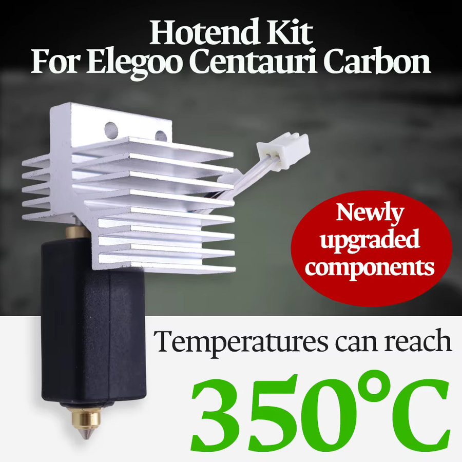 Elegoo CC Hotend Kit für Centauri Carbon mit gehärteter Stahl- und Messingdüse sowie Keramik-Heizelement - Bild 2