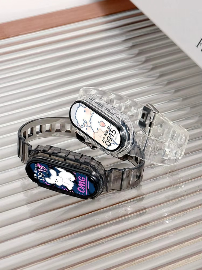 CRESTED Uhrenzubehör Armband, Kunststoff, transparent, Unisex, Xiaomi Mi Band 10 9 8 - Bild 2