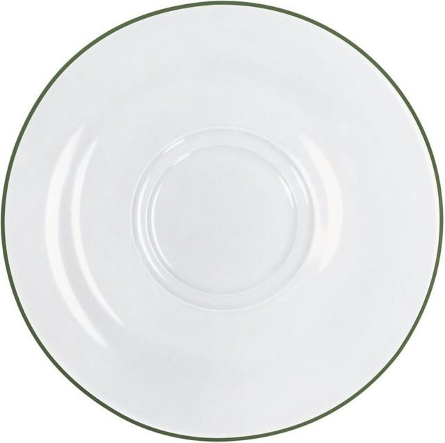 Kahla Untertasse Pronto Line aus Porzellan, grün, rund, Ø: 15,9 cm, H: 1,8 cm, 6er Pack - Bild 1