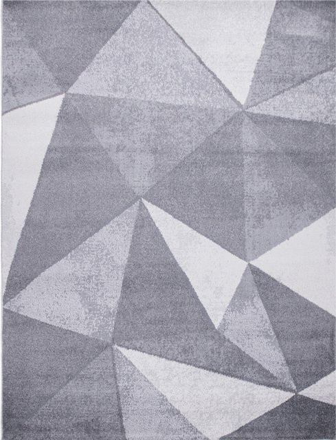 Teppich Bavaria in Grau mit geometrischem Vintage-Muster, B/B: 60 x 100 cm - Bild 1