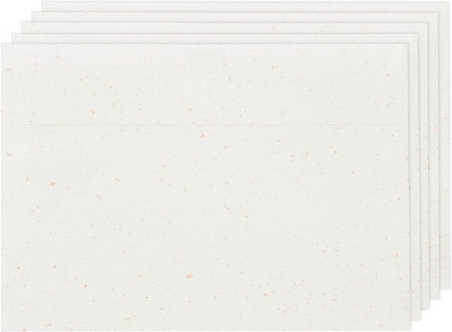 Rico Design Paper Poetry Renew Umschläge C5 in Offwhite-roségold aus Recyclingmaterial - Bild 1